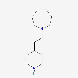 molecular formula C13H26N2 B1275968 1-(2-哌啶-4-基乙基)氮杂环己烷 CAS No. 96901-05-2