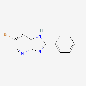 molecular formula C12H8BrN3 B1275985 6-bromo-2-phenyl-1H-imidazo[4,5-b]pyridine CAS No. 65147-89-9