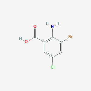 molecular formula C7H5BrClNO2 B127600 2-Amino-3-bromo-5-chlorobenzoic acid CAS No. 41198-02-1
