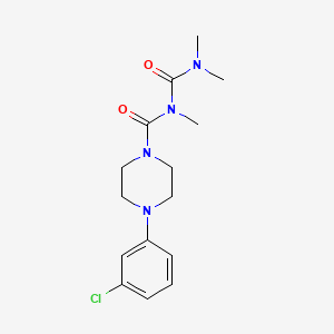 1-(3-Chlorophenyl)-4-(2,4,4-trimethylallophanoyl)piperazine