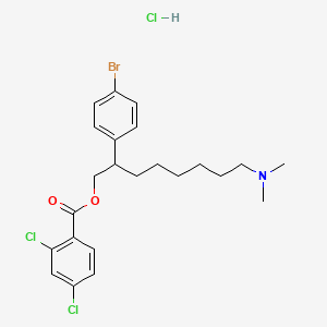 2-(4-Bromophenyl)-8-(dimethylamino)octyl 2,4-dichlorobenzoate hydrochloride