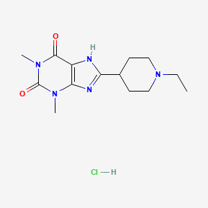 Theophylline, 8-(1-ethyl-4-piperidyl)-, hydrochloride