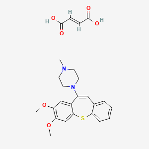 2,3-Dimethoxy-11-(4-methylpiperazino)dibenzo(b,f)thiepin maleate