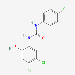 B12760110 N-(4-Chlorophenyl)-N'-(4,5-dichloro-2-hydroxyphenyl)urea CAS No. 63348-27-6