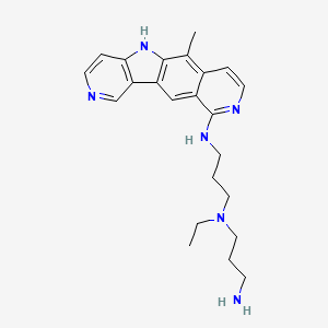 N'-ethyl-N'-[3-[(2-methyl-6,13,17-triazatetracyclo[8.7.0.03,8.011,16]heptadeca-1(10),2,4,6,8,11(16),12,14-octaen-7-yl)amino]propyl]propane-1,3-diamine