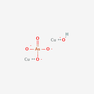 Copper arsenate hydroxide (Cu2(AsO4)(OH))