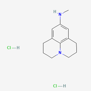 Methylamine, N-(2,3,6,7-tetrahydro-1H,5H-benzo(ij)quinolizin-9-yl)-, dihydrochloride