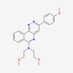 Pyridazino(4,3-c)isoquinolin-6-amine, N,N-bis(2-methoxyethyl)-3-(4-methoxyphenyl)-