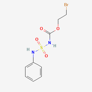 Carbamic acid, ((phenylamino)sulfonyl)-, 2-bromoethyl ester