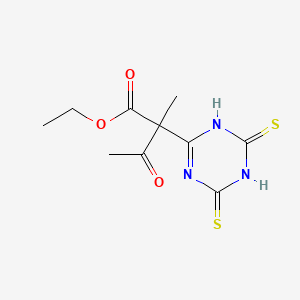 Ethyl 2-(4,6-dimercapto-1,3,5-triazin-2-yl)-2-methyl-3-oxobutanoate