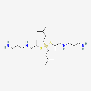 7,9-Dithia-4,12-diaza-8-germapentadecane-1,15-diamine, 6,10-dimethyl-8,8-bis(3-methylbutyl)-