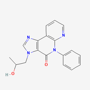 3-(2-Hydroxypropyl)-5-phenyl-3H-imidazo(4,5-c)(1,8)naphthyridin-4(5H)-one