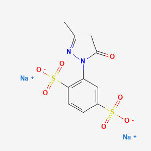 1,4-Benzenedisulfonic acid, 2-(4,5-dihydro-3-methyl-5-oxo-1H-pyrazol-1-yl)-, sodium salt