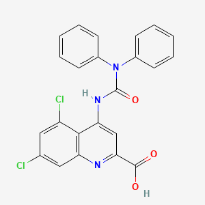 molecular formula C23H15Cl2N3O3 B12760700 Dcuka CAS No. 210692-58-3