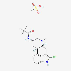 molecular formula C21H30ClN3O4S B12760731 SDZ-208-912 mesylate CAS No. 137639-61-3