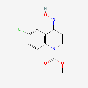 Methyl 6-chloro-3,4-dihydro-4-(hydroxyimino)-1(2H)-quinolinecarboxylate