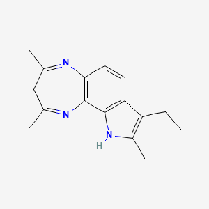 Pyrrolo(2,3-g)-1,5-benzodiazepine, 3,10-dihydro-8-ethyl-2,4,9-trimethyl-