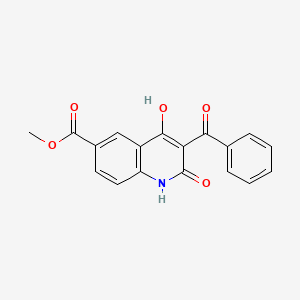 Methyl 3-benzoyl-1,2-dihydro-4-hydroxy-2-oxo-6-quinolinecarboxylate