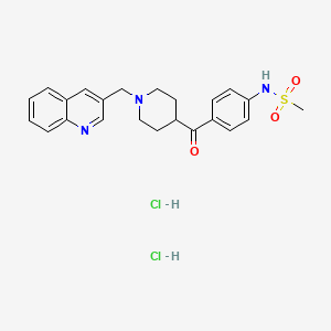 Methanesulfonamide, N-(4-((1-(3-quinolinylmethyl)-4-piperidinyl)carbonyl)phenyl)-, dihydrochloride