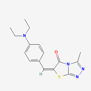 6-((4-(Diethylamino)phenyl)methylene)-3-methylthiazolo(2,3-c)-1,2,4-triazol-5(6H)-one