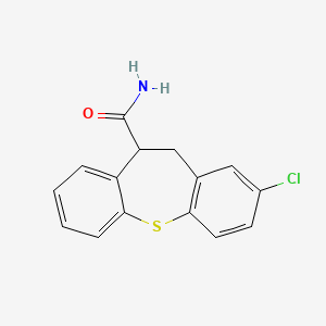 10,11-Dihydro-2-chlorodibenzo(b,f)thiepin-10-carboxamide