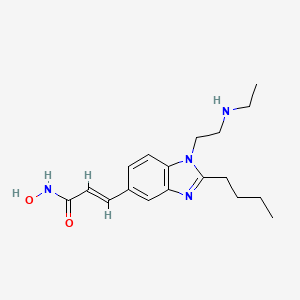 molecular formula C18H26N4O2 B12760861 Pracinostat metabolite M1 CAS No. 929017-34-5