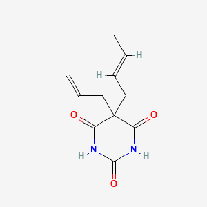 molecular formula C11H14N2O3 B12760871 5-Allyl-5-crotylbarbituric acid CAS No. 2288-78-0