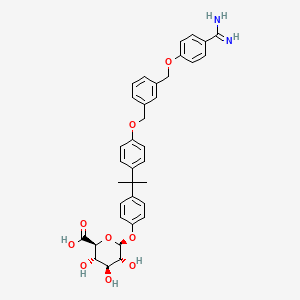 molecular formula C36H38N2O9 B12760918 BIIL-260-glucuronate CAS No. 204974-94-7