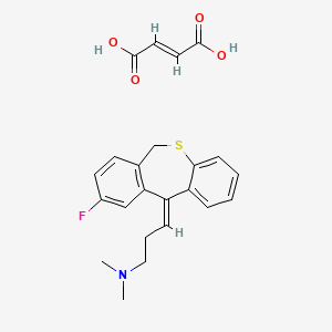 (E)-9-Fluoro-11-(3-dimethylaminopropylidene)-6,11-dihydrodibenzo(b,e)thiepin hydrogen maleate