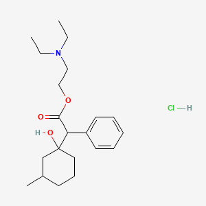 2-(diethylamino)ethyl 2-(1-hydroxy-3-methylcyclohexyl)-2-phenylacetate;hydrochloride