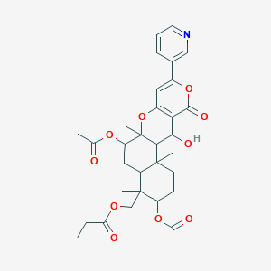 molecular formula C32H39NO10 B127610 Pyripyropene B CAS No. 151519-44-7