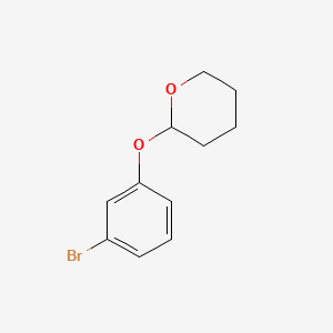 molecular formula C11H13BrO2 B1276101 2-(3-溴苯氧基)四氢-2H-吡喃 CAS No. 57999-49-2