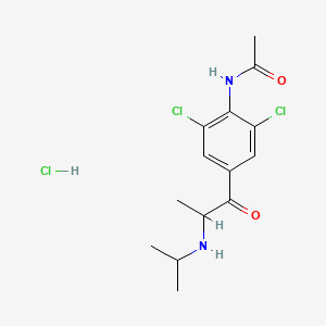 Acetamide, N-(2,6-dichloro-4-(2-((1-methylethyl)amino)-1-oxopropyl)phenyl)-, monohydrochloride