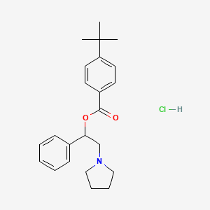 Benzoic acid, p-tert-butyl-, alpha-(1-pyrrolidinylmethyl)benzyl ester hydrochloride