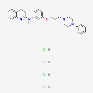 2-Quinolinamine, 3,4-dihydro-N-(3-(3-(4-phenyl-1-piperazinyl)propoxy)phenyl)-, tetrahydrochloride