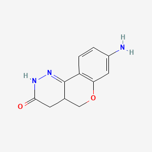 8-Amino-4,4a-dihydro-5H(1)benzopyrano(4,3-c)pyridazin-3(2H)-one