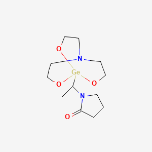 2-Pyrrolidinone, 1-(1-(2,8,9-trioxa-5-aza-1-germabicyclo(3.3.3)undec-1-yl)ethyl)-