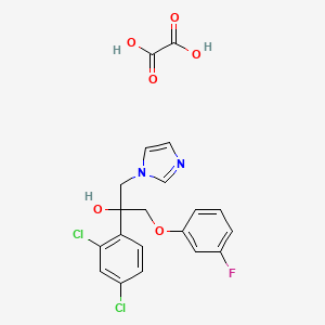 2-(2,4-Dichlorophenyl)-3-(m-fluorophenoxy)-1-(imidazol-1-yl)-2-propanol oxalate