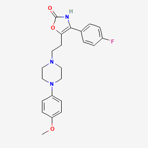 2(3H)-Oxazolone, 4-(4-fluorophenyl)-5-(2-(4-(4-methoxyphenyl)-1-piperazinyl)ethyl)-