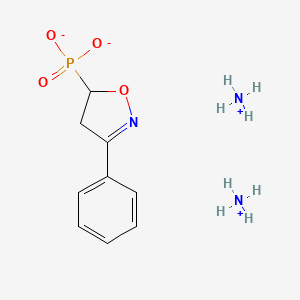 3-Phenyl-2-isoxazolin-5-ylphosphonic acid diammonium salt