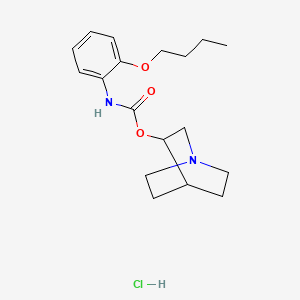 1-Azabicyclo(2.2.2)oct-3-yl (2-butoxyphenyl)carbamate monohydrochloride