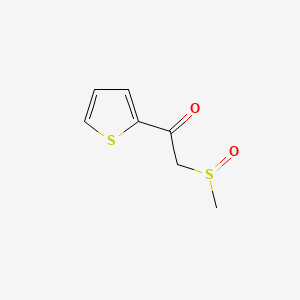 molecular formula C7H8O2S2 B12761253 2-(Methylsulfinyl)-1-(2-thienyl)ethanone CAS No. 109991-30-2