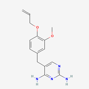 2,4-Pyrimidinediamine, 5-((3-methoxy-4-(2-propenyloxy)phenyl)methyl)-