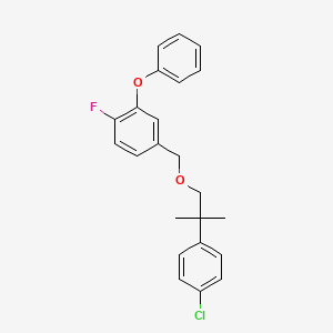 Benzene, 4-((2-(4-chlorophenyl)-2-methylpropoxy)methyl)-1-fluoro-2-phenoxy-