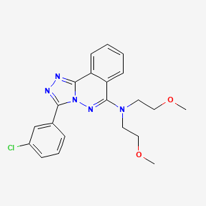 1,2,4-Triazolo(3,4-a)phthalazin-6-amine, N,N-bis(2-methoxyethyl)-3-(3-chlorophenyl)-