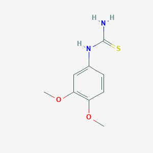 B1276132 N-(3,4-dimethoxyphenyl)thiourea CAS No. 65069-52-5