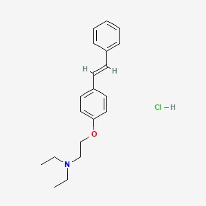 molecular formula C20H26ClNO B12761350 4-Dietilaminoetossi-difenil-etilene cloridrato [Italian] CAS No. 102433-96-5