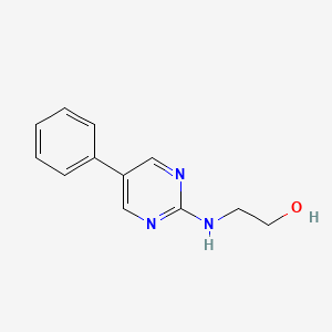 molecular formula C12H13N3O B1276138 2-[(5-Phenyl-2-pyrimidinyl)amino]ethanol CAS No. 298217-37-5