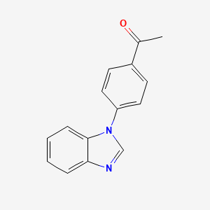 molecular formula C15H12N2O B1276148 1-[4-(1H-苯并咪唑-1-基)苯基]乙酮 CAS No. 25700-10-1