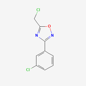 molecular formula C9H6Cl2N2O B1276200 5-(氯甲基)-3-(3-氯苯基)-1,2,4-噁二唑 CAS No. 51802-78-9